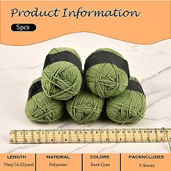 5 pieza de hilo de poliéster para tejer y crochet&nbsp;YCOR-SZ0001-03P