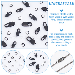 16 Stück 4 Stile 304 Edelstahl Karabinerverschlüsse&nbsp;STAS-UN0038-63