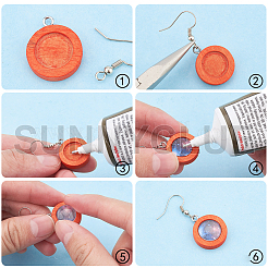 Kits de fabrication de boucles d'oreilles bricolage&nbsp;DIY-SC0010-92