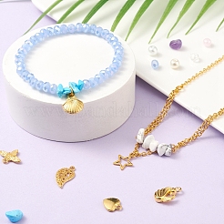 DIY-Schmuckset aus gemischten Steinsplittern und Glasperlen&nbsp;DIY-FS0002-34