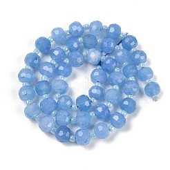 Naturali tinti giada bianca fili di perline&nbsp;G-H057-A22-12
