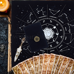 1 Stück doppelseitige Aufbewahrungsbeutel aus Samt für Tarotkarten&nbsp;TP-CN0001-27B