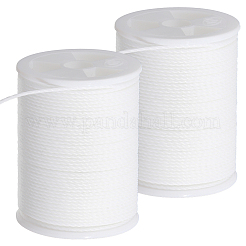 2 rouleau de cordon rond en polyester ciré&nbsp;YC-PA0001-01B