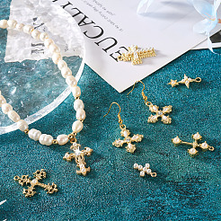 18 pièce de 9 pendentifs en alliage de style et maillons de composants de lustre&nbsp;FIND-CD0001-40