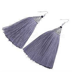 Orecchini pendenti nappa&nbsp;EJEW-P109-J03