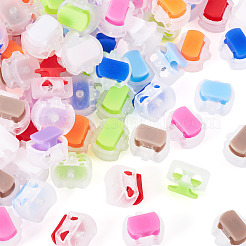 100 Stück Kordelstopper aus Kunststoff in 10 Farben&nbsp;KY-TA0001-66