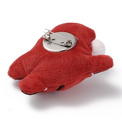 Weihnachtsbroschen aus Wollstoff&nbsp;LS-JEWB-F022-01B