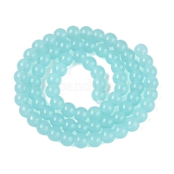 Chapelets de perles en verre imitation jade&nbsp;GLAA-T032-J6mm-06