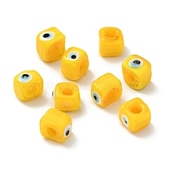 Handgemachte bösen Auge Bunte Malerei europäischen Perlen&nbsp;X-LAMP-G143-06