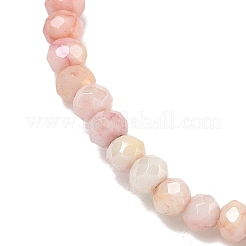 Braccialetti elasticizzati da donna con perline di vetro rondelle sfaccettate di colore ab&nbsp;BJEW-PH01822-01