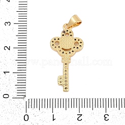 Ottone micro spianare pendenti zirconi&nbsp;KK-I723-49D-G