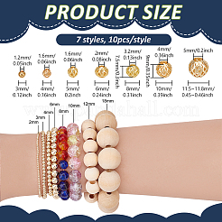 70 kit de 7 styles de perles à faire soi-même&nbsp;DIY-PH0032-76G
