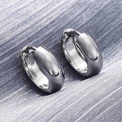 Orecchini a cerchio in acciaio chirurgico 316 per donna&nbsp;EJEW-G429-01C-P