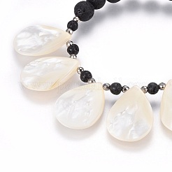 Spirale Shell Stretch Charm Armbänder&nbsp;BJEW-JB04114