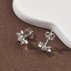 Boucles d'oreilles à tige en laiton&nbsp;EJEW-F383-07P