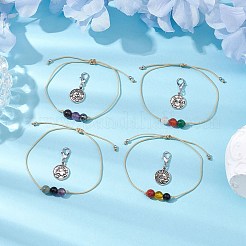 Ensemble de bracelets ronds tressés en perles&nbsp;SJEW-JS01310