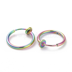 Röhrenförmige Ohrclips aus Edelstahl 304 für Damen&nbsp;EJEW-G299-02A-M