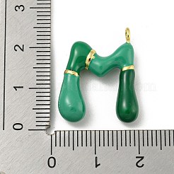 Colgantes de esmalte de latón&nbsp;KK-E093-03G-M