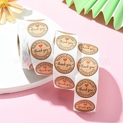 Kraftpapier-Dankeschön-Aufkleberrollen&nbsp;STIC-YW0001-04