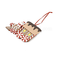 Décorations de pendentif en argile polymère faites à la main pour voiture de Noël&nbsp;HJEW-P017-03C