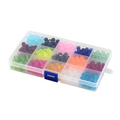 1box 15 Farbe transparent Glasperlen&nbsp;GLAA-X0011-02-4mm
