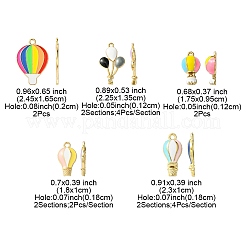 24pcs 8 styles de pendentifs en émail en alliage&nbsp;ENAM-FS0001-74