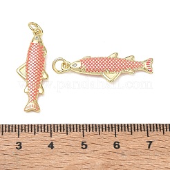 Pendentifs d'émail en laiton &nbsp;KK-CBA9234-13G-02