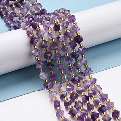 Natürliche Chevron-Amethyst-Perlenstränge&nbsp;G-P463-13