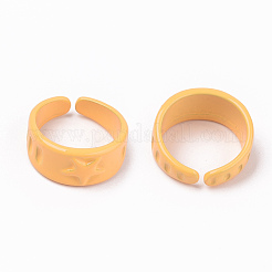 Anillos de aleación pintados con spray&nbsp;RJEW-T011-30F-RS