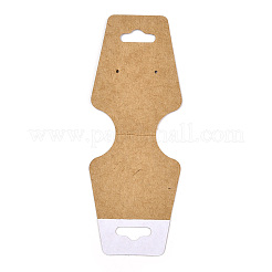 Falten Sie selbstklebende Schmuck-Displaykarten aus Kraftpapier für die Präsentation von Halsketten und Armbändern&nbsp;CDIS-YWC0001-03