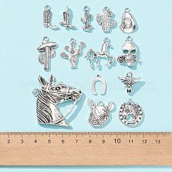 58 pz 14 stili pendenti in lega di stile tibetano&nbsp;TIBE-FS0001-04