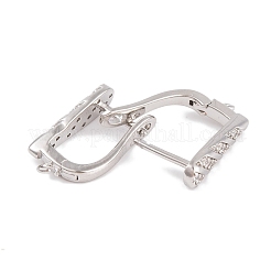 Risultati degli orecchini a cerchio in ottone con zirconi cubici con placcatura a cremagliera&nbsp;KK-S374-04P-02