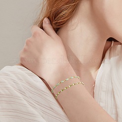 Set di braccialetti elasticizzati con perline in vetro boho da 2 pz 2 stili&nbsp;BJEW-SW001588