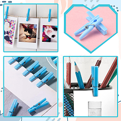 100 Stück DIY-Fotopapier-Bastelklammern aus Holz&nbsp;AJEW-SP0003-42B