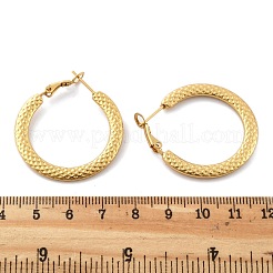201 orecchini a cerchio in acciaio inossidabile&nbsp;EJEW-P304-10G