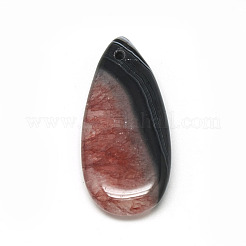 Natürliche Brasilien Crackle Achat Anhänger&nbsp;G-R004-09