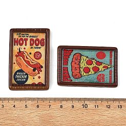 Fast-Food-Cabochons aus undurchsichtigem Harz&nbsp;X-RESI-C078-01