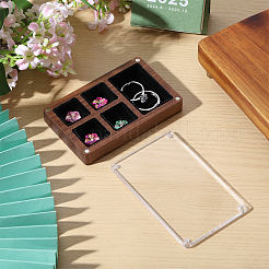 Boîte de rangement cubique en bois aimanté et velours&nbsp;CON-WH0200-06D