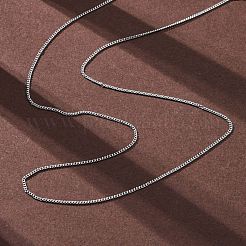 1.2 mm dicke Halsketten aus gedrehter Messingkette&nbsp;NJEW-D302-64P
