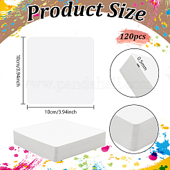 Cartes de vœux vierges en papier carré&nbsp;DIY-NB0015-57C