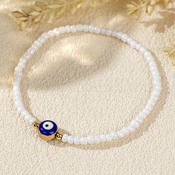 Stretch-Armbänder mit bösem Blick und Glasperlen&nbsp;HU1400
