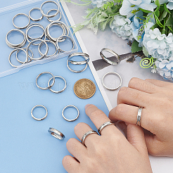 201 Edelstahl-Rillenfingerringe-Set für Männer und Frauen&nbsp;RJEW-UN0002-64C