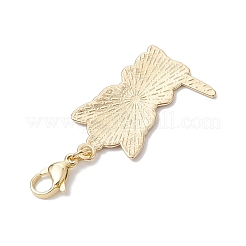 6 pièce 6 styles de décorations de pendentif en alliage émaillé en forme de chat de Noël&nbsp;HJEW-JM02420
