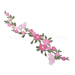 Gestickte Polyester-Kragenverzierung zum Aufnähen/Aufbügeln&nbsp;LS-DIY-WH0029-74C