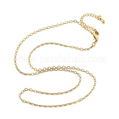 Colliers de chaîne de câble en laiton pour les femmes&nbsp;NJEW-D302-20G