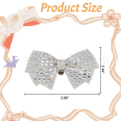 Decoración de zapatos con rhinestone y lazo&nbsp;DIY-WH0430-522B