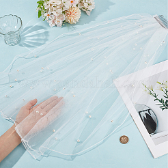 1 Stück Brautschleier aus Polyester-Netzgewebe&nbsp;AJEW-CP0011-53