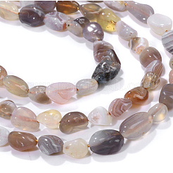 Natur Botswana Achat Perlen Stränge&nbsp;X-G-P433-20