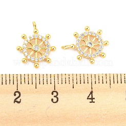 925 Sterling Silber Micro pave Zirkonia Charme&nbsp;STER-Q190-04G