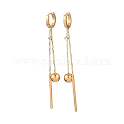 Boucles d'oreilles créoles en acier inoxydable 304&nbsp;EJEW-F393-11G